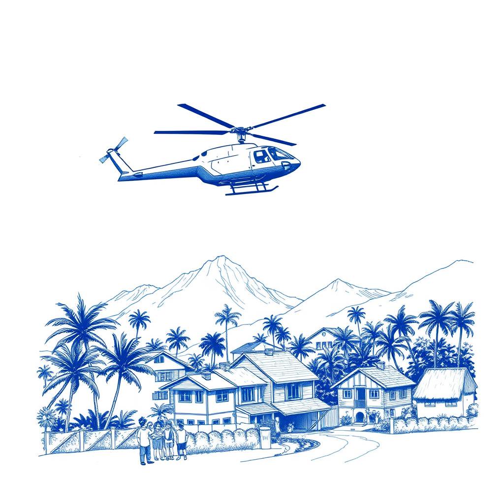 Hélicoptère repéré à basse altitude à Vincendo