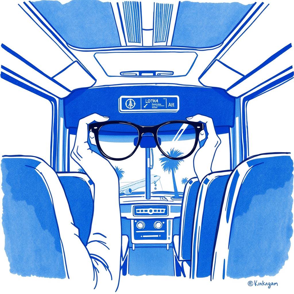 Lunettes de vue David Beckham perdues dans le bus Carjone